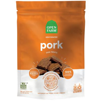 Open Farm Dehydrated Pork Dog Treats 4.25 oz.