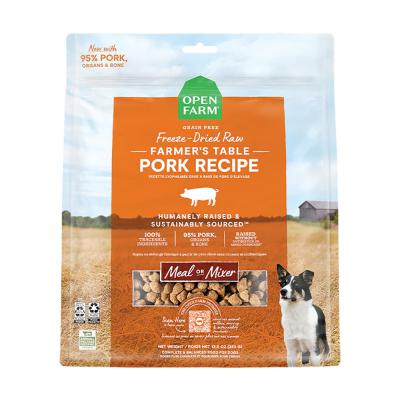 Open Farm Farmers Table Pork Freeze Dried Raw Dog Food Morsels 3.5 oz.