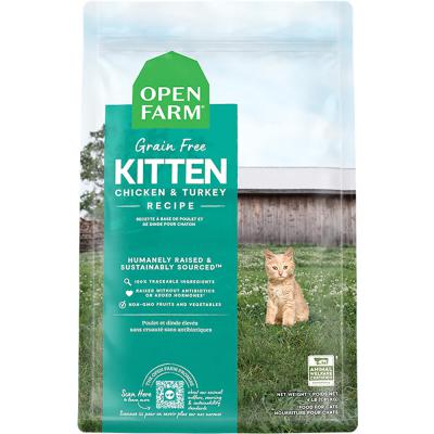 Open Farm Grain Free Kitten Chicken & Turkey Recipe Dry Cat Food 4 lb.