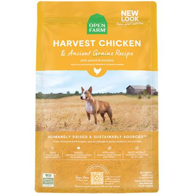 Open Farm Harvest Chicken & Ancient Grains Dry Dog Food 22 lb.