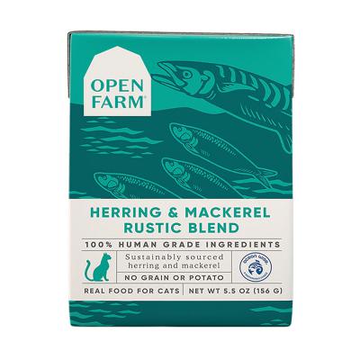 Open Farm Herring & Mackerel Rustic Blend Wet Cat Food 5.5 oz.