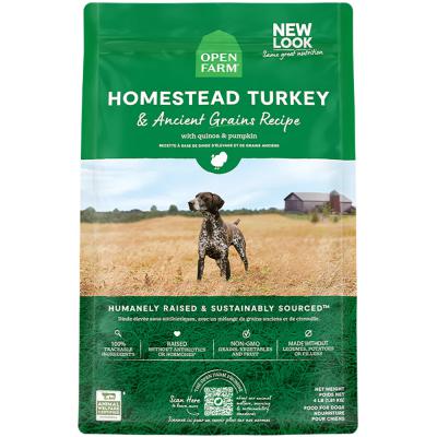 Open Farm Homestead Turkey & Ancient Grains Dry Dog Food 22 lb.