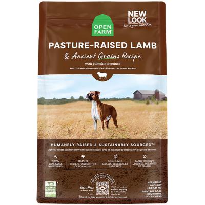 Open Farm Pasture-Raised Lamb & Ancient Grains Dry Dog Food 22 lb.