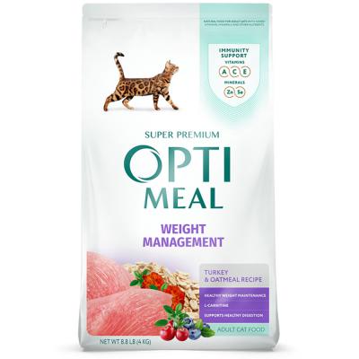 Optimeal Adult Cat Weight Management Turkey & Oatmeal 8.8 lb.