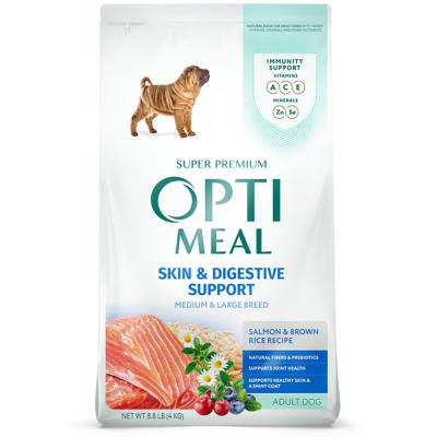 Optimeal Adult Medium & Large Breed Skin & Digestive Support Salmon & Brown Rice 26.5 lb.