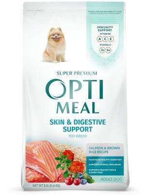 Optimeal Adult Small & Medium Breed Skin & Digestive Support Salmon & Brown Rice 8.8 lb.