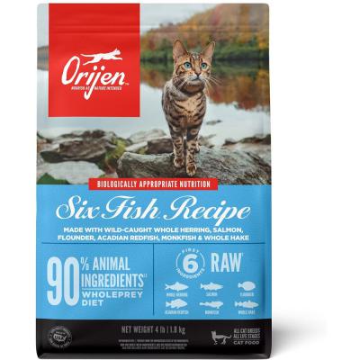 Orijen Six Fish Recipe Grain-Free Dry Cat Food 4 lb.