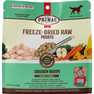 Primal Freeze-Dried Raw Pronto Chicken Formula For Dogs 16 oz.