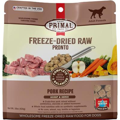 Primal Freeze-Dried Raw Pronto Pork Formula For Dogs 16 oz.