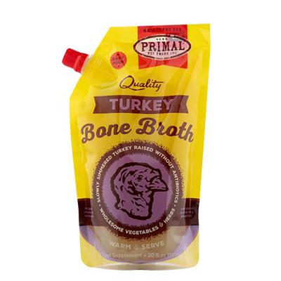 Primal Frozen Turkey Bone Broth Meal Topper For Dogs & Cats 20 oz.