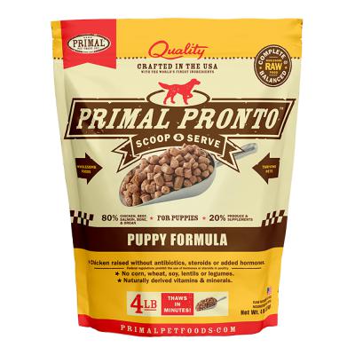 Primal Frozen Raw Pronto Puppy Formula For Dogs 4 lb.