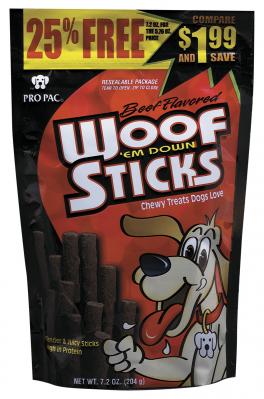 Pro Pac Woof Em Down Sticks 7.2 oz.