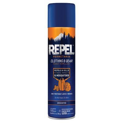 Repel Permethrin Clothing & Gear Insect Repellent Aersol 6.5 oz.