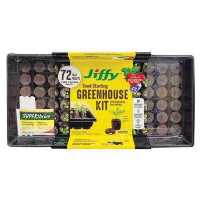 Jiffy Seed Starting Greenhouse Kit With 72 Peat Pellets