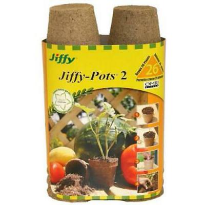 Jiffy Biodegradable Seed Starting Jiffy-Pots 2 Inch 26 Count