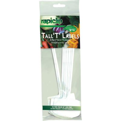 Rapiclip Tall T Labels Plastic Plant Label 8 In. 10 Pack