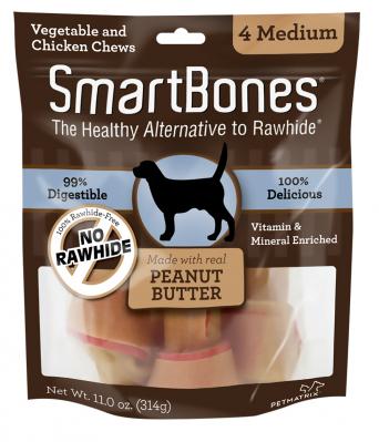 Smartbones Peanut Butter Medium 4 Pack