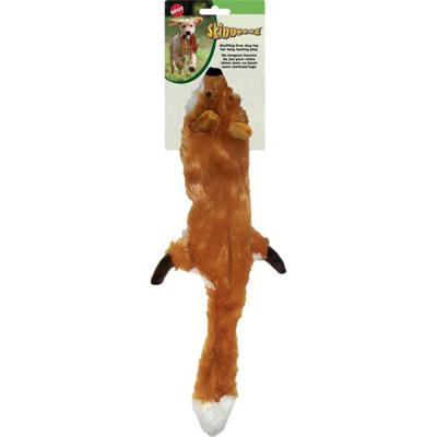 Skinneeez Fox Stuffing-Free Squeaky Plush Dog Toy 23 In.