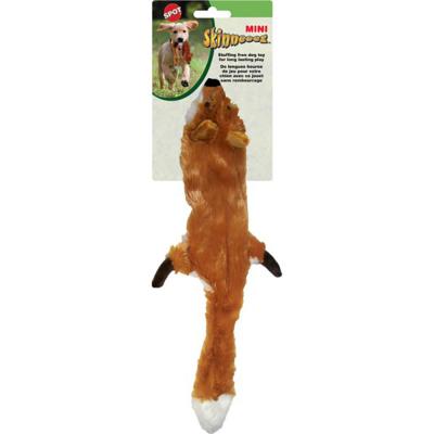 Skinneeez Mini Fox Stuffing-Free Squeaky Plush Dog Toy 15 In.