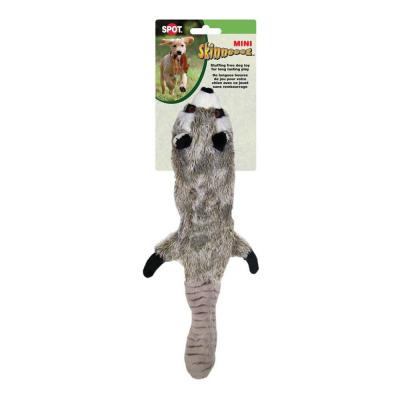 Skinneeez Mini Raccoon Stuffing-Free Squeaky Plush Dog Toy 15 In.