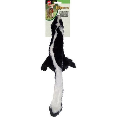 Skinneeez Skunk Stuffing-Free Squeaky Plush Dog Toy 23 In.
