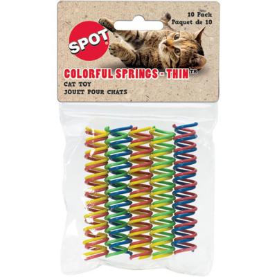 Spot Colorful Springs-Thin Cat Toy 10 Pack