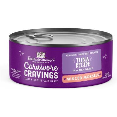 Stella & Chewy's Carnivore Cravings Wild Caught Tuna Flavored Minced Wet Cat Food 2.8 oz.