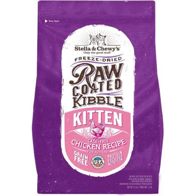 Stella & Chewy's Chicken Flavored Raw Coated Cage Free Kitten Dry Cat Food 2.5 lb.