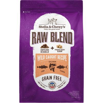 Stella & Chewy's Raw Blend Wild Caught Recipe Dry Cat Food 5 lb.