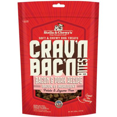 Stella & Chewy's Crav'n Bac'n Bites Bacon & Pork Recipe Dog Treats 8.25 oz.