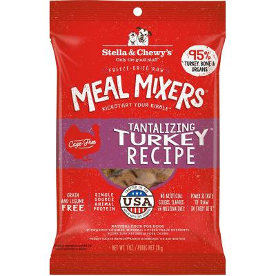 Stella & Chewy's Freeze-Dried Raw Meal Mixers Tantalizing Turkey 1 oz.