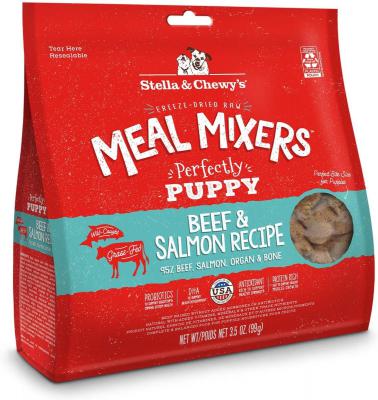 Stella & Chewy's Freeze-Dried Raw Meal Mixers Perfectly Puppy Beef & Salmon Recipe 3.5 oz.