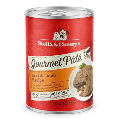 Stella & Chewy's Gourmet Pate Beef & Lamb Recipe Canned Dog Food 12.5 oz.