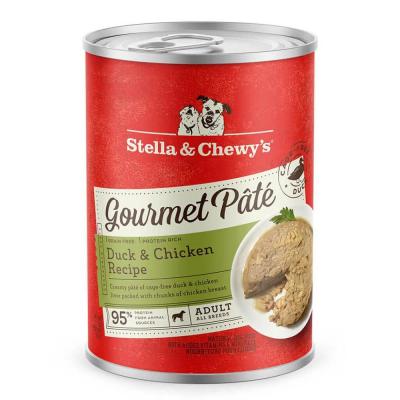 Stella & Chewy's Gourmet Pate Duck & Chicken Recipe Canned Dog Food 12.5 oz.