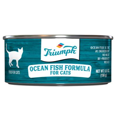 Triumph Ocean Fish Formula Cat Food 5.5 oz.
