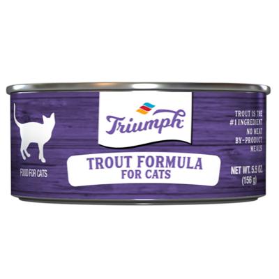 Triumph Trout Fish Formula Cat Food 5.5 oz.
