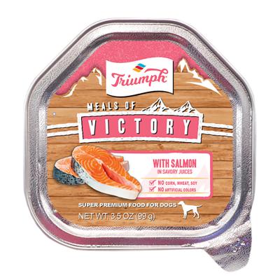 Triumph Meals Of Victory Salmon Recipe Wet Dog Food 3.5 oz. Cup