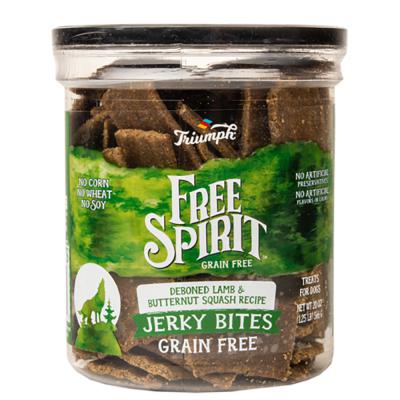 Free Spirit Grain Free Jerky Bites Lamb & Butternut Squash Recipe 20 oz.