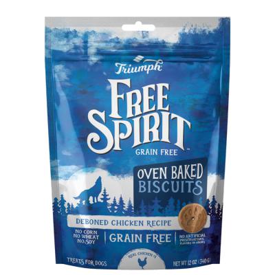 Free Spirit Grain Free Dog Biscuits Deboned Chicken Recipe 12 oz.