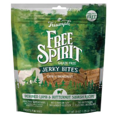 Free Spirit Grain Free Jerky Bites Lamb & Butternut Squash Recipe 20 oz.