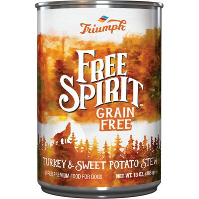 Free Spirit Grain Free Turkey & Sweet Potato Stew Dog Food 13.2 oz.