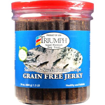 Triumph Grain Free Jerky Salmon & Sweet Potato Recipe 24 oz.
