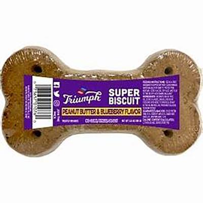 Triumph Super Biscuit Peanut Butter & Blueberry Flavor 3.5 oz.