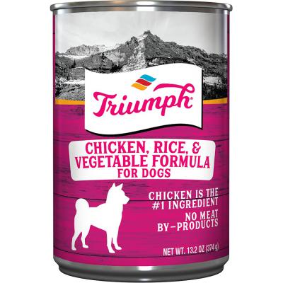 Triumph Chicken, Rice & Vegetable Formula Dog Food 13.2 oz.