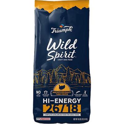 Wild Spirit Hi-Energy Dog Food 26:18 40 lb.