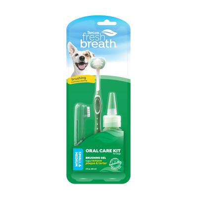 TropiClean Fresh Breath Oral Care Kit for Small & Medium Dogs