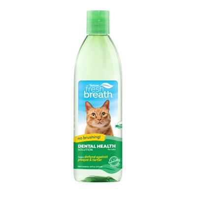 TropiClean Fresh Breath Dental Health Solution for Cats 16 oz.