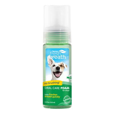 TropiClean Fresh Breath Mint Foam for Pets 4.5 oz.