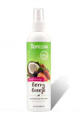 TropiClean Berry Breeze Deodorizing Pet Spray Cologne 8 oz.
