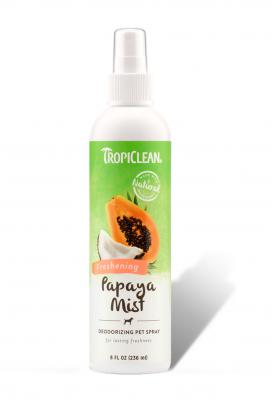 TropiClean Papaya Mist Deodorizing Pet Spray Cologne 8 oz.